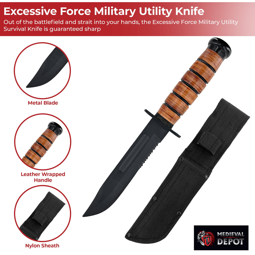 Excessive Force Military Utility Survival Knife