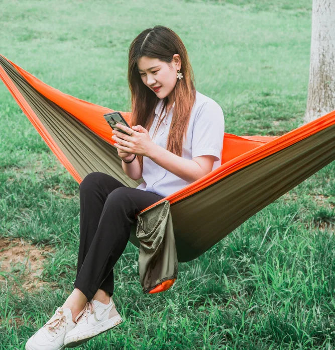 Hamac Polar Everest, accessoire de camping pliable simple ou double, léger, en nylon, avec sac de transport