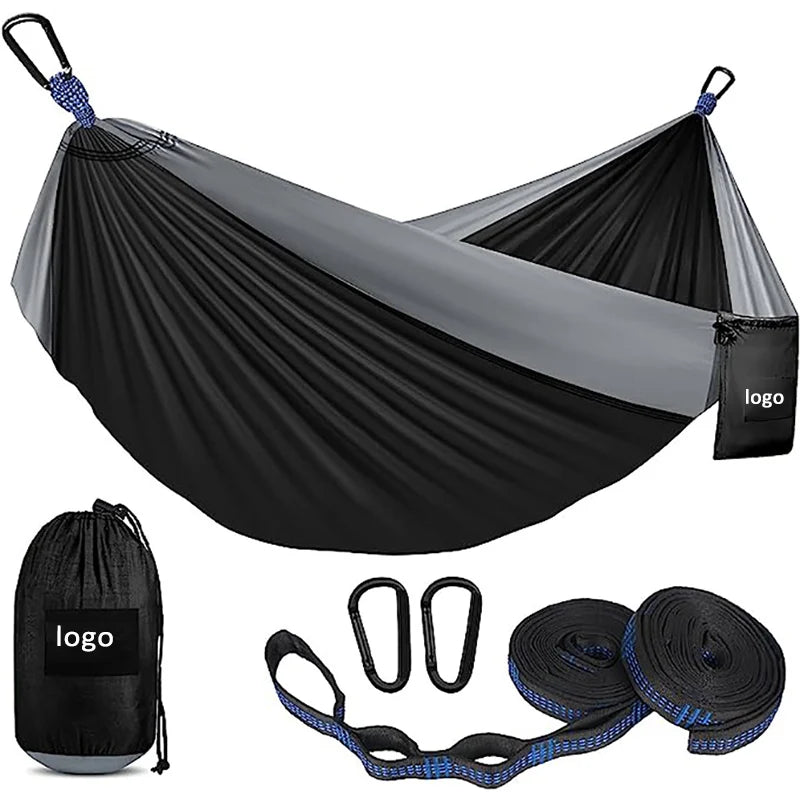 Hamac Polar Everest, accessoire de camping pliable simple ou double, léger, en nylon, avec sac de transport