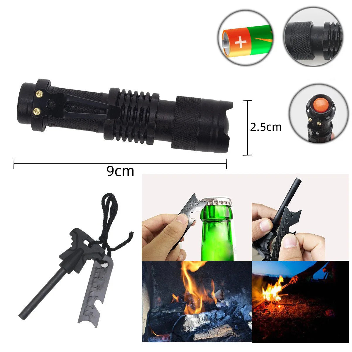 Ensemble de survie Voyage extérieur urgence Équipement trousse de premiers soins Équipement randonnée multifonctionnel