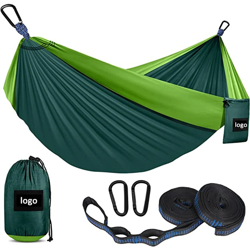 Hamac Polar Everest, accessoire de camping pliable simple ou double, léger, en nylon, avec sac de transport