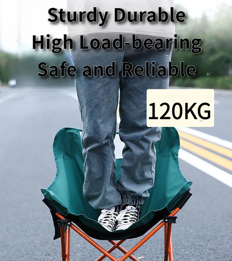 Nouvelle chaise longue pliante ultralégère et portable en tissu Oxford 600D avec structure en métal, idéale pour le camping, les pique-niques, la pêche et les loisirs de plage.