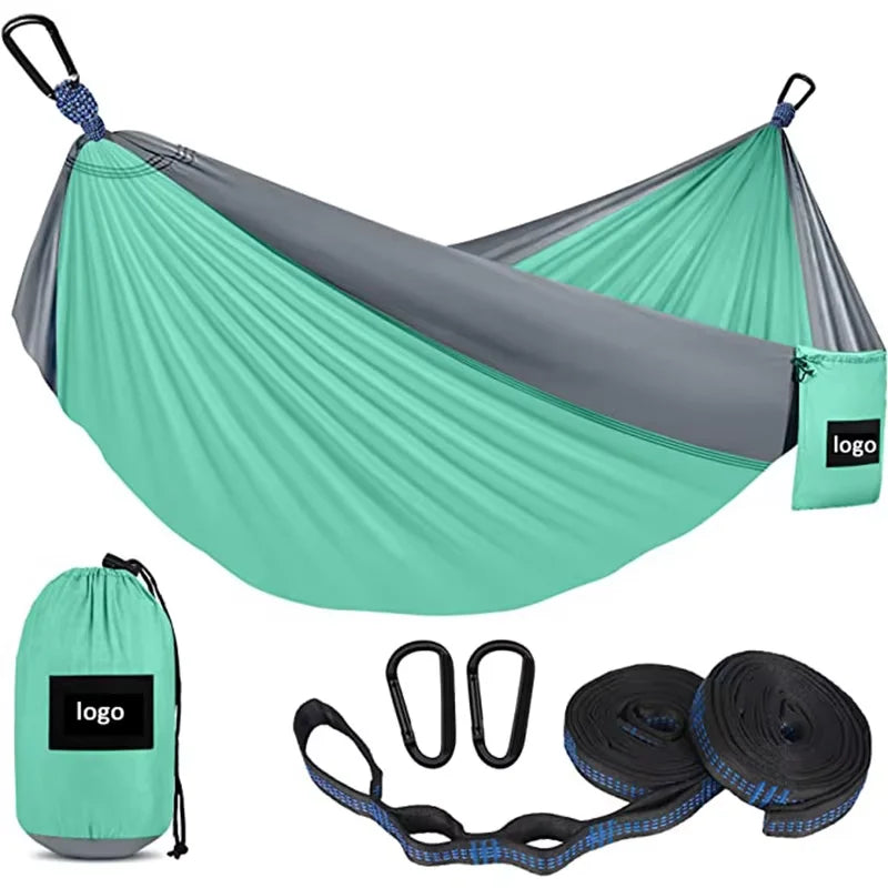 Hamac Polar Everest, accessoire de camping pliable simple ou double, léger, en nylon, avec sac de transport