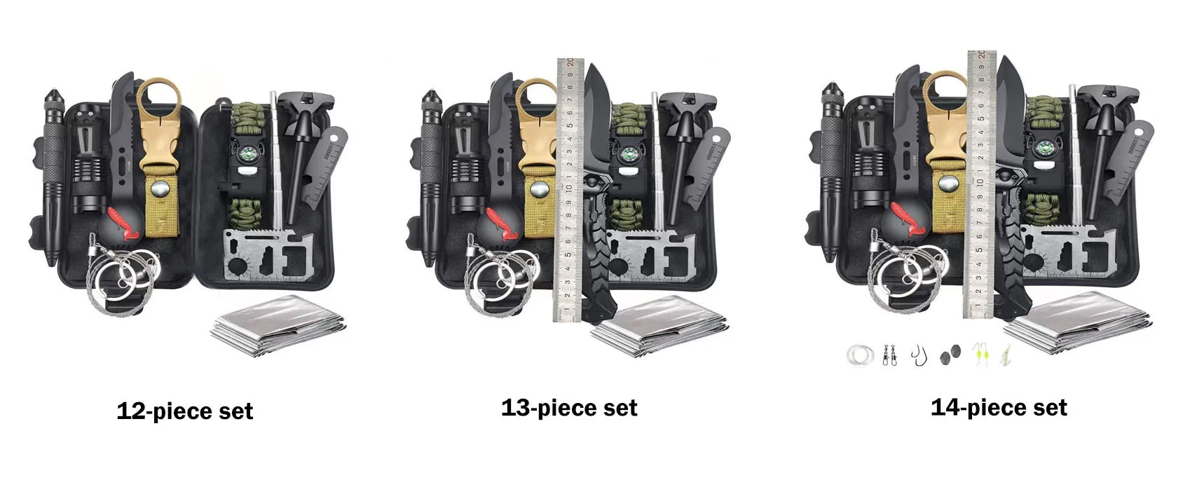 Ensemble de survie Voyage extérieur urgence Équipement trousse de premiers soins Équipement randonnée multifonctionnel