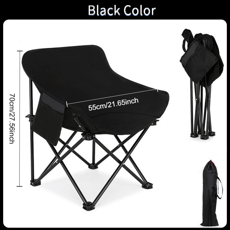 Nouvelle chaise longue pliante ultralégère et portable en tissu Oxford 600D avec structure en métal, idéale pour le camping, les pique-niques, la pêche et les loisirs de plage.