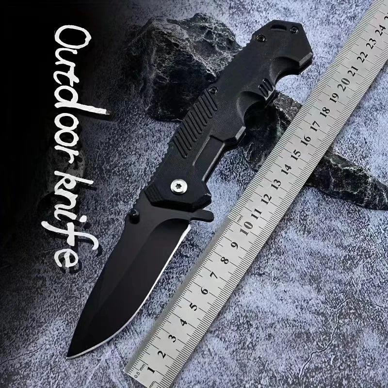 NNEOBA Survival Folding Knife Black
