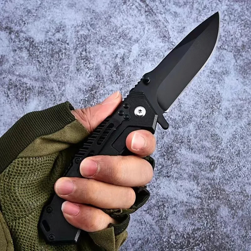 NNEOBA Survival Folding Knife Black