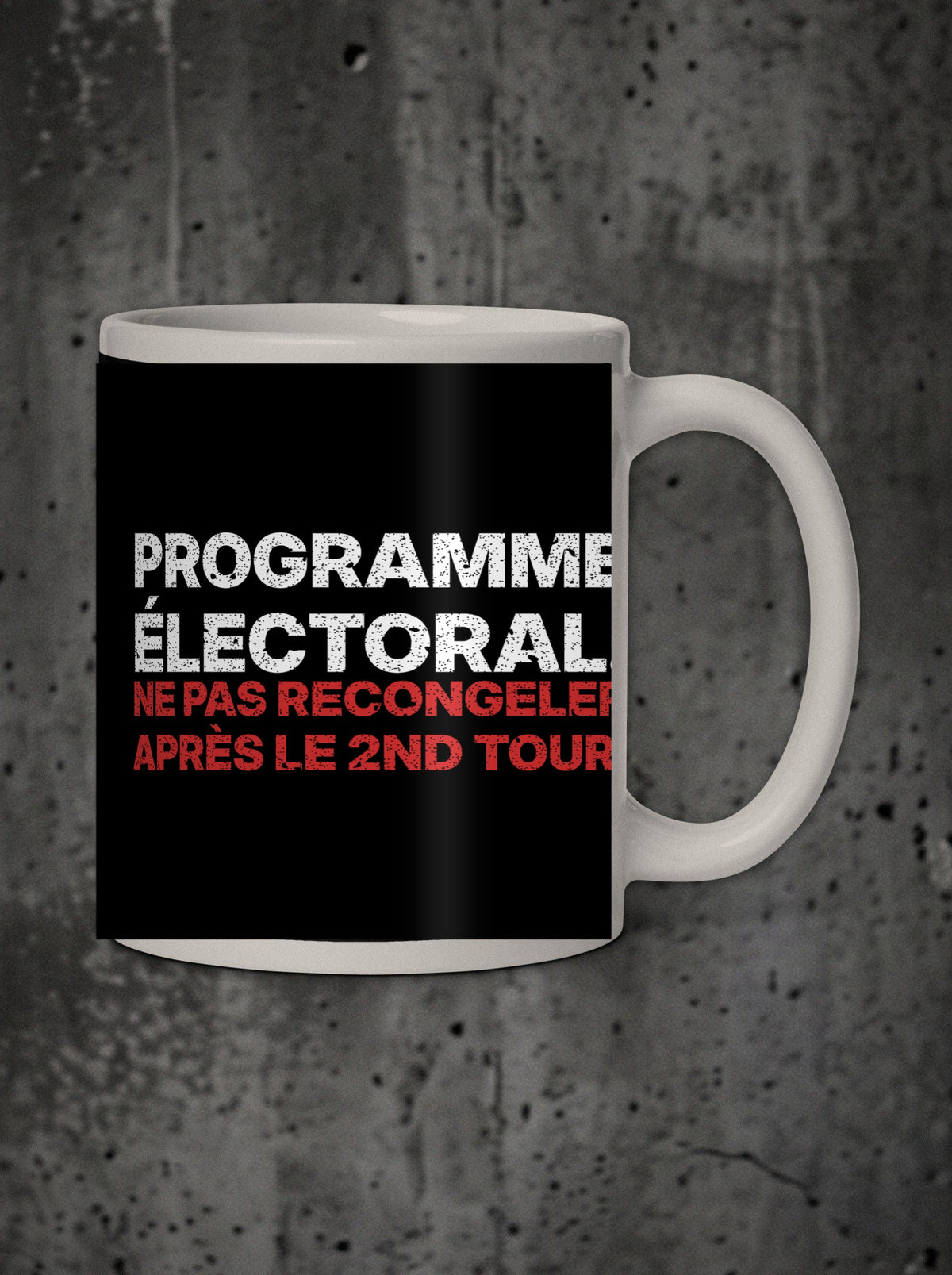 Mug Programme électoral, face