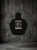 Hoodie On m'a rendu une heure noir, dos, sur mur béton