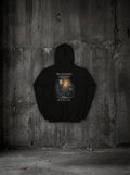 Hoodie Mon déguisement d'Halloween noir, dos, sur mur béton