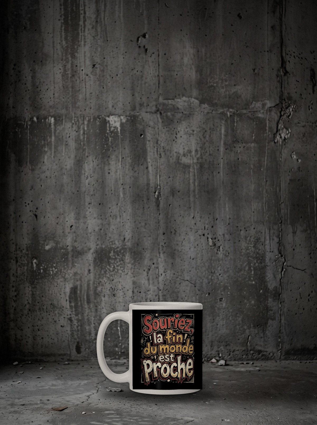 Mug Souriez, la fin du monde est proche, autre face