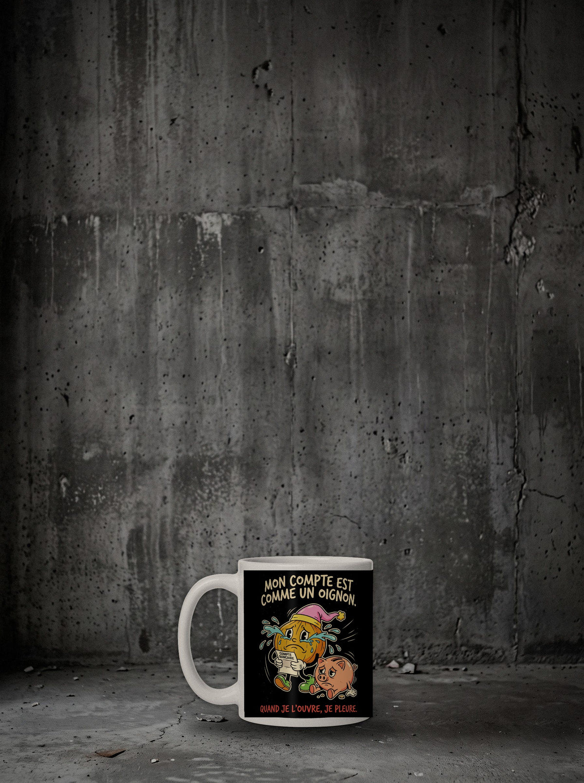 Mug Mon compte est comme un oignon, autre face