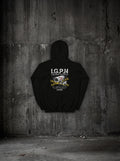Hoodie I.G.P.N SURVIVORRR, vue dos sur mur béton