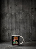 Mug La planète a 40 de fièvre posé sur sol béton